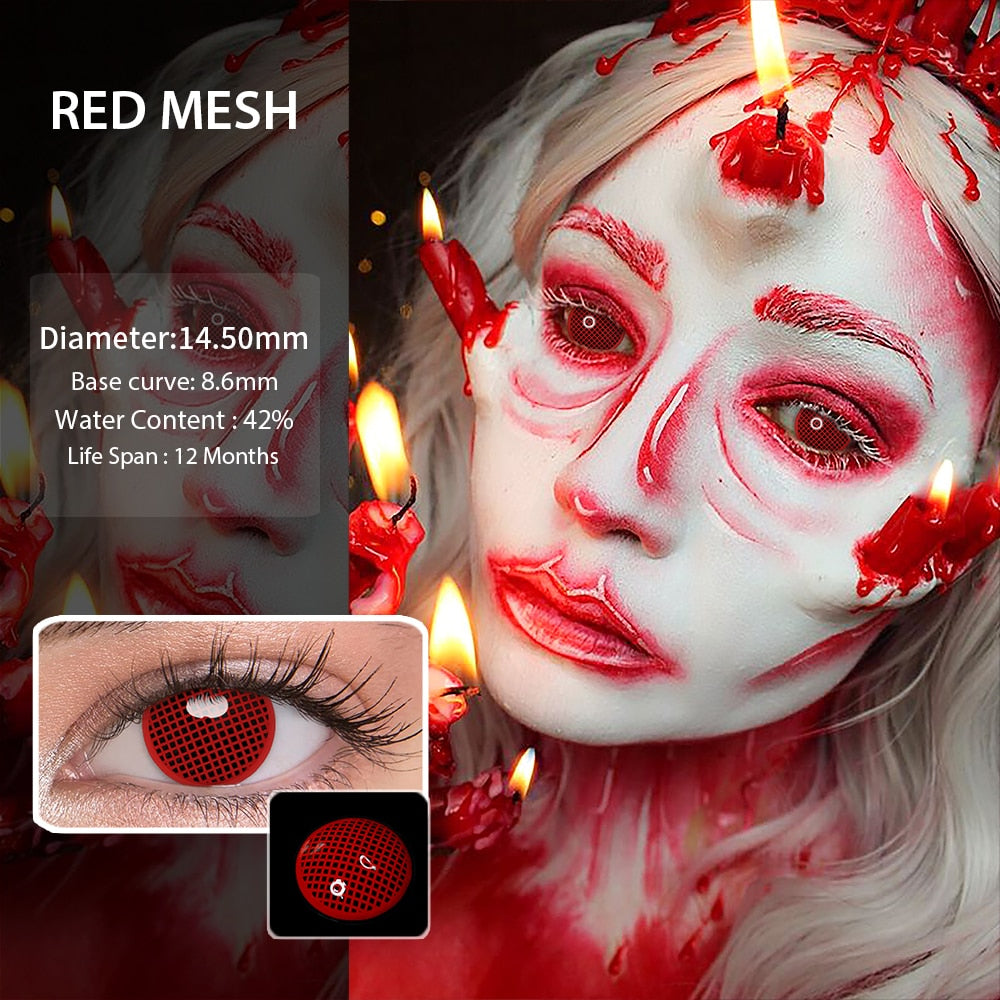 HALLOWEEN RED MESH